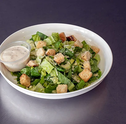 Caesar salad with croutons